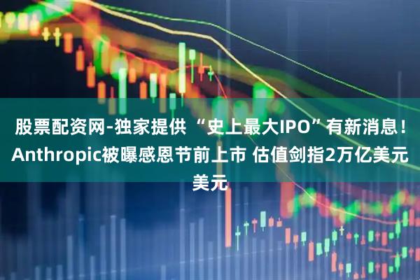 股票配资网-独家提供 “史上最大IPO”有新消息！Anthropic被曝感恩节前上市 估值剑指2万亿美元